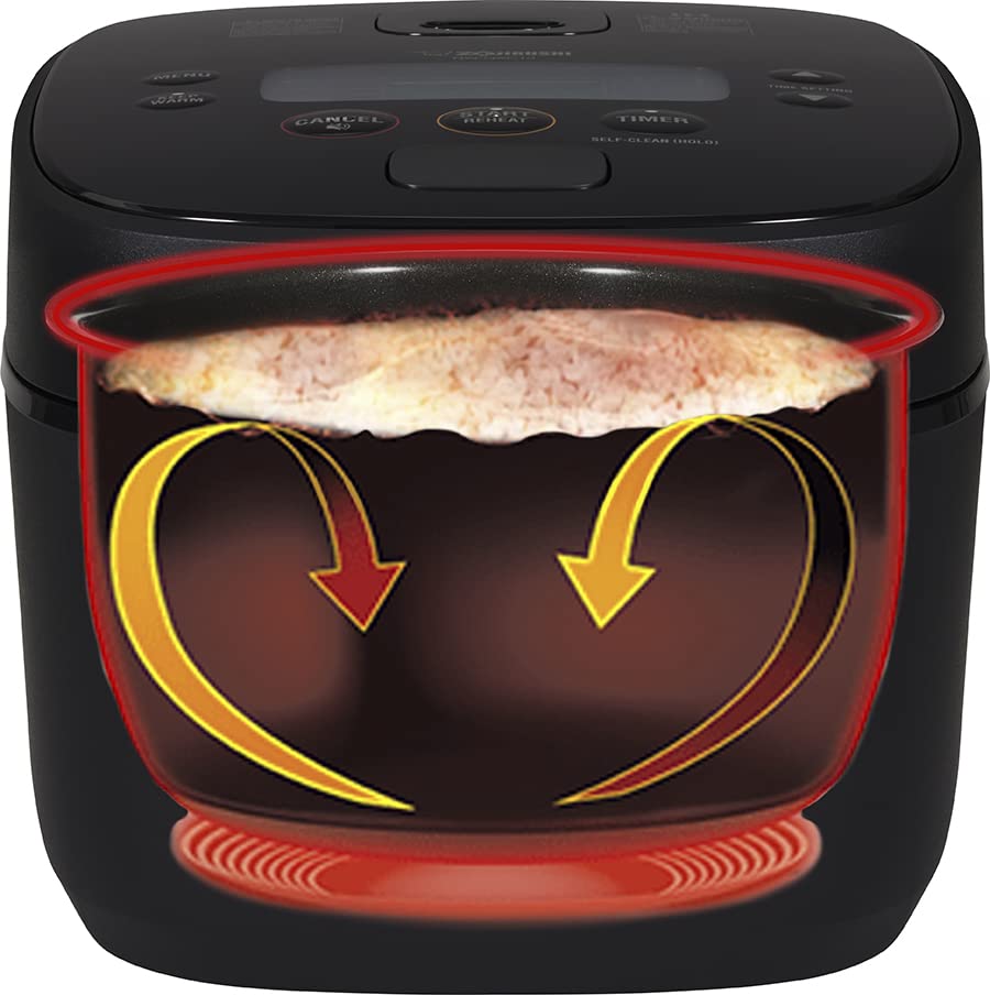 Zojirushi NW-QAC10 steam and brown rice settings for convenient meal prep