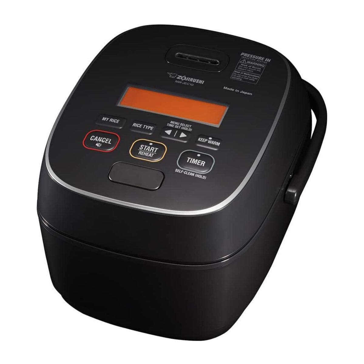 Zojirushi NW-JEC10BA pressure IH rice cooker delivers fluffy rice with even heat