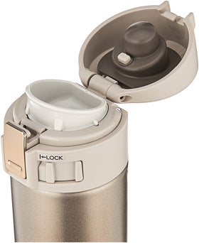 Zojirushi SM-KHE36NL vacuum insulation close-up showing temperature-retention capability