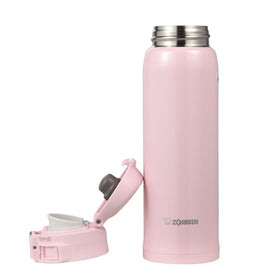 Zojirushi SM-SA36PB vacuum insulation keeps drinks hot or cold for hours.