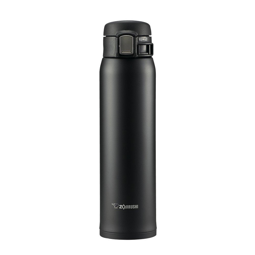 Zojirushi SM-SA60BA black 20 oz mug with durable insulation for hot or cold drinks.