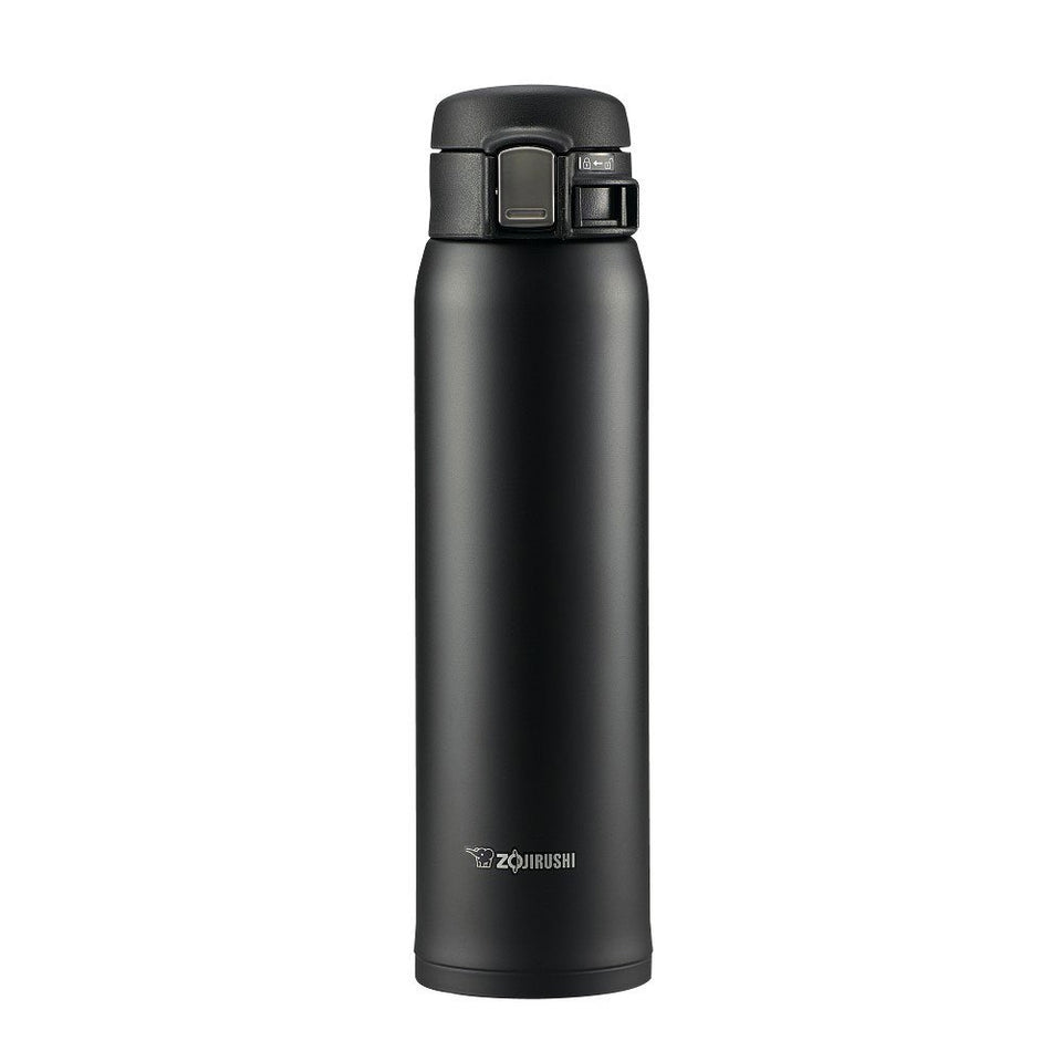 Zojirushi SM-SA60BA black 20 oz mug with durable insulation for hot or cold drinks.
