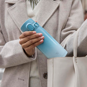 Zojirushi GoCafe mug ReliaSeal leak-proof design for travel and commuting.