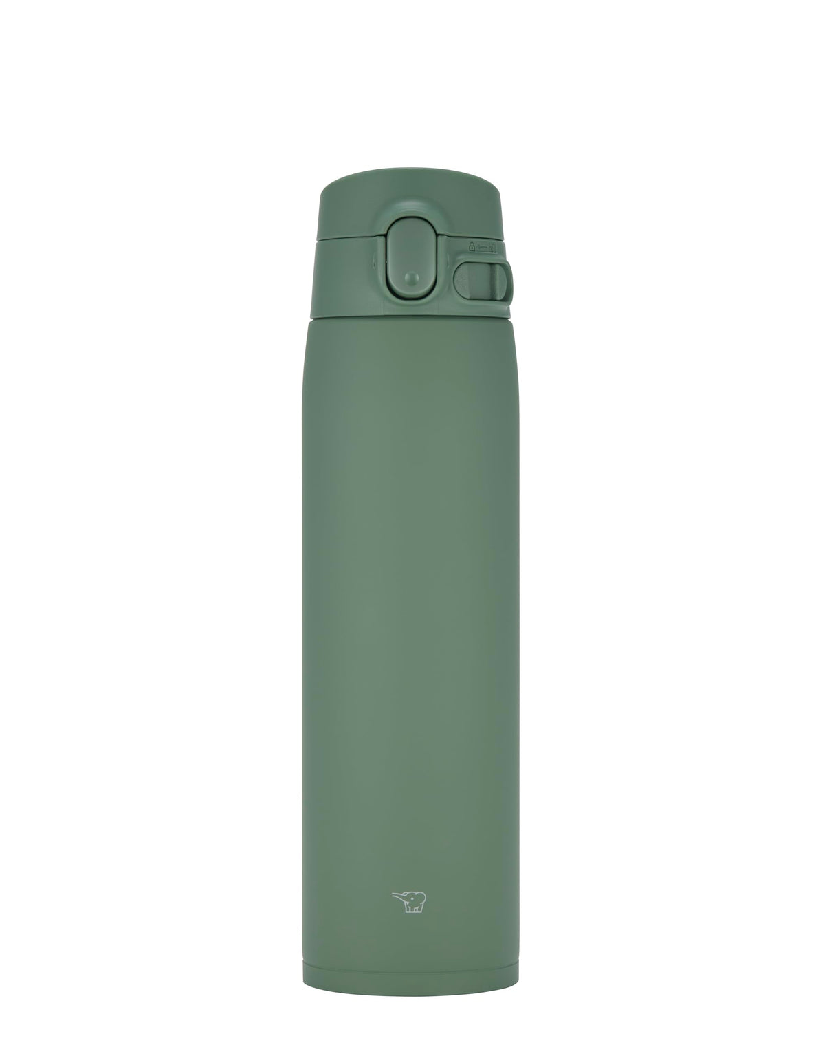 Zojirushi SM-VH72-GM GoCafe mug with 24oz insulated design for hot or cold beverages.