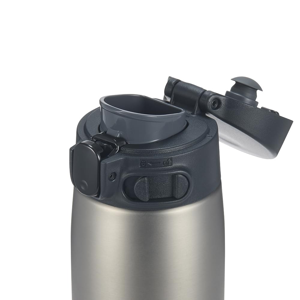Zojirushi SM-VH72 GoCafe flip-lid wide opening makes filling easy.
