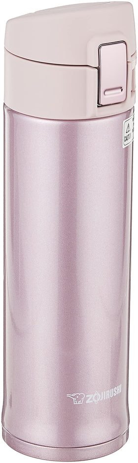 Zojirushi lavender mug lid showing secure safety lock for travel