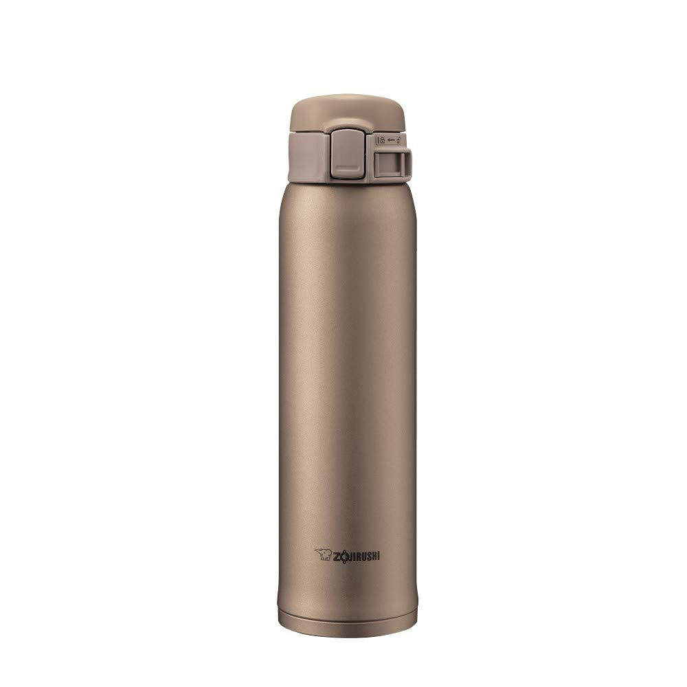Zojirushi stainless mug beige gold, 20 oz, ideal for daily hydration on the go.