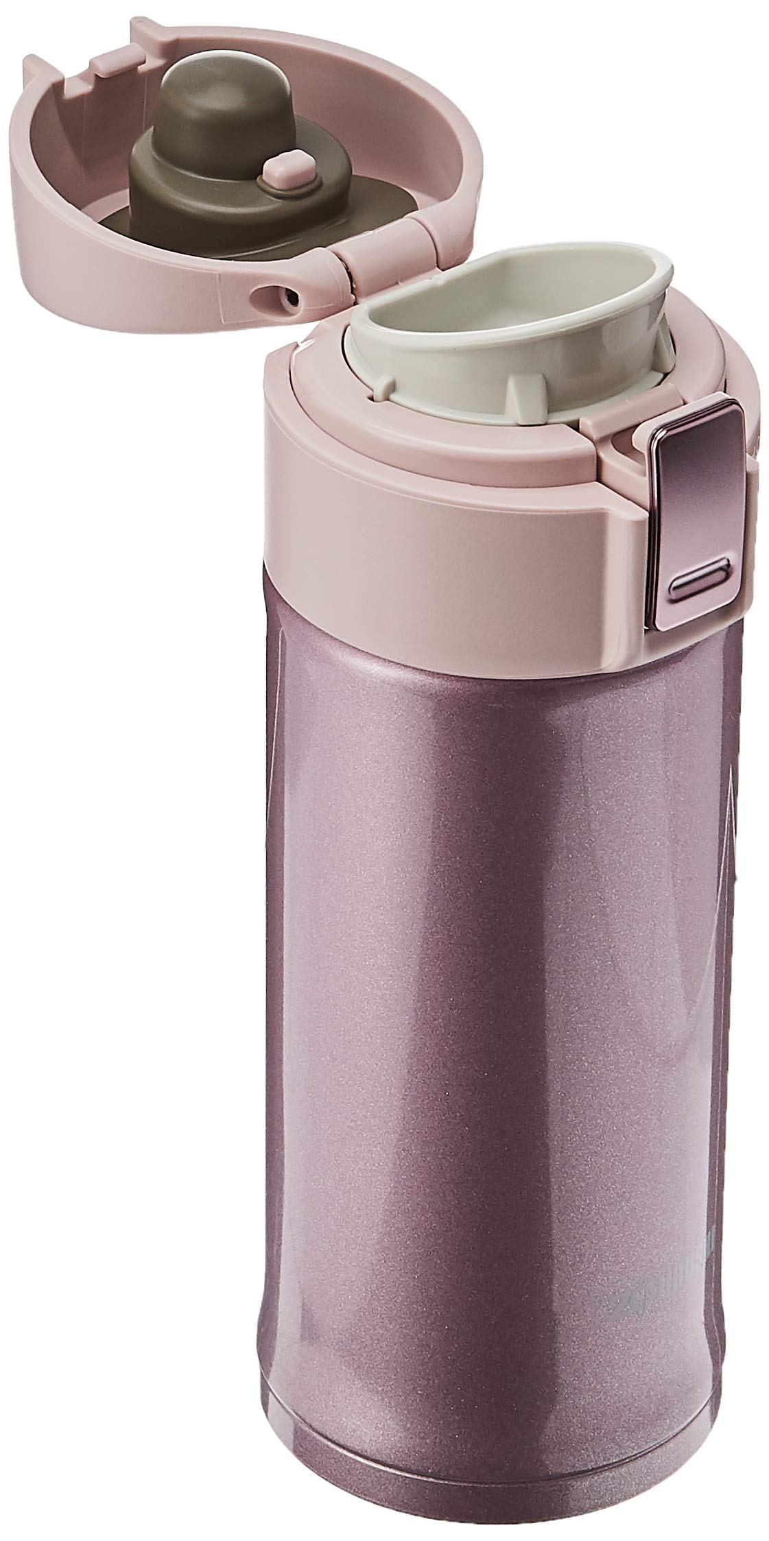 Zojirushi lavender pink mug compact design fits in bags and cup holders