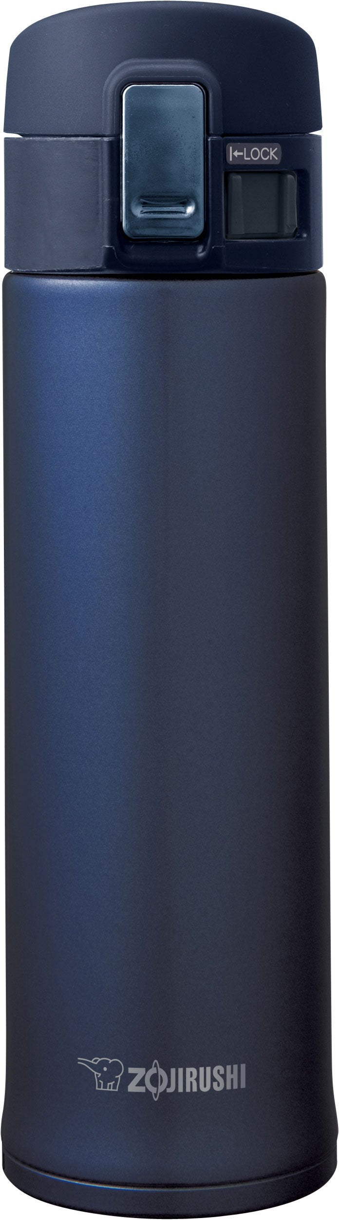 Zojirushi 16oz stainless steel mug in smoky blue, ideal for daily use