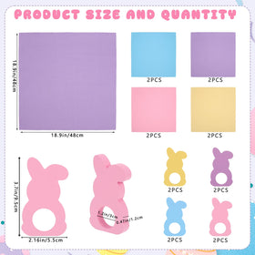 Zoketriton pastel blue Easter cloth napkins for reusable elegance
