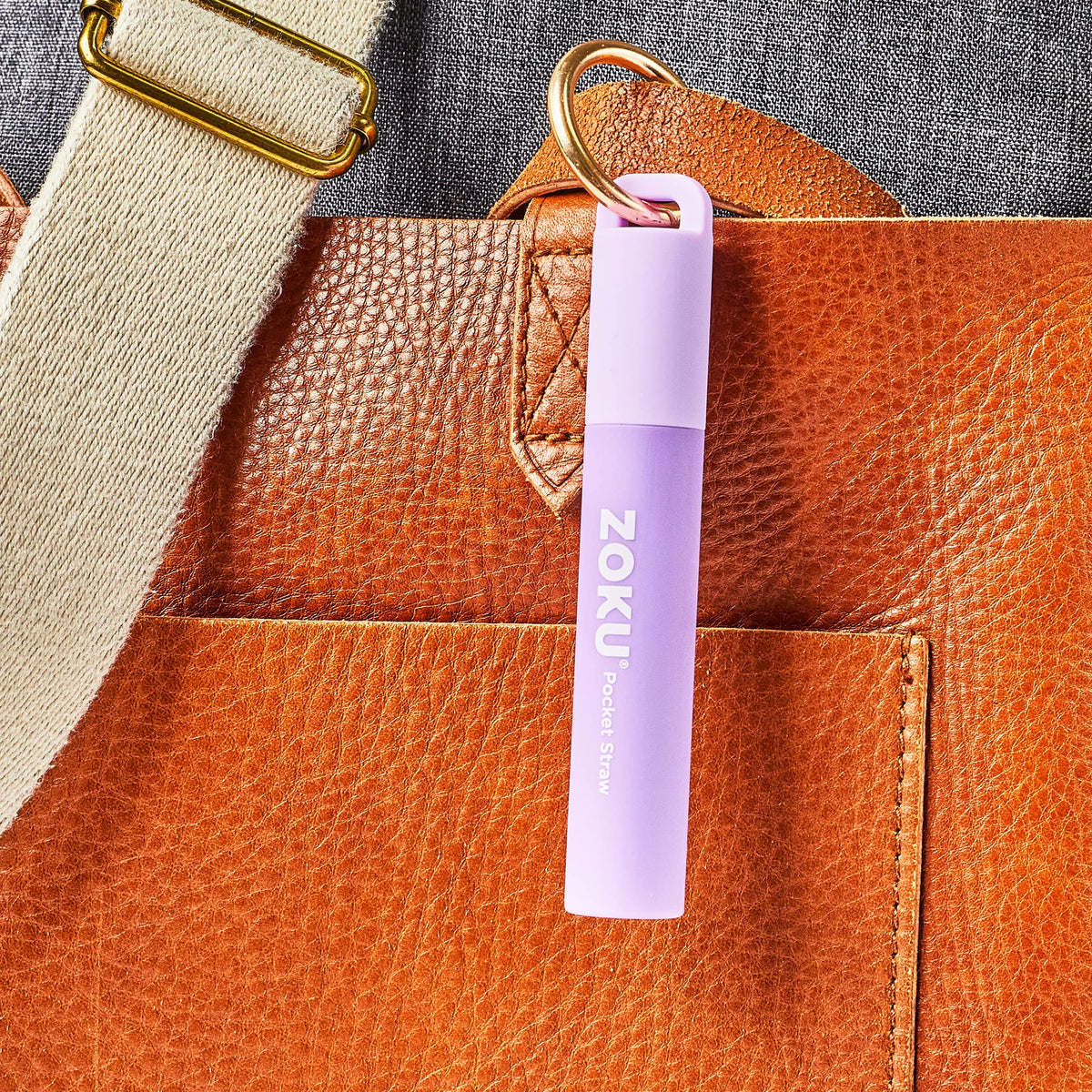 ZOKU cleaning brush with case for easy maintenance