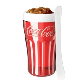 ZOKU Coca-Cola Float & Slushie Maker inner-core freezes quickly for at-home treats.