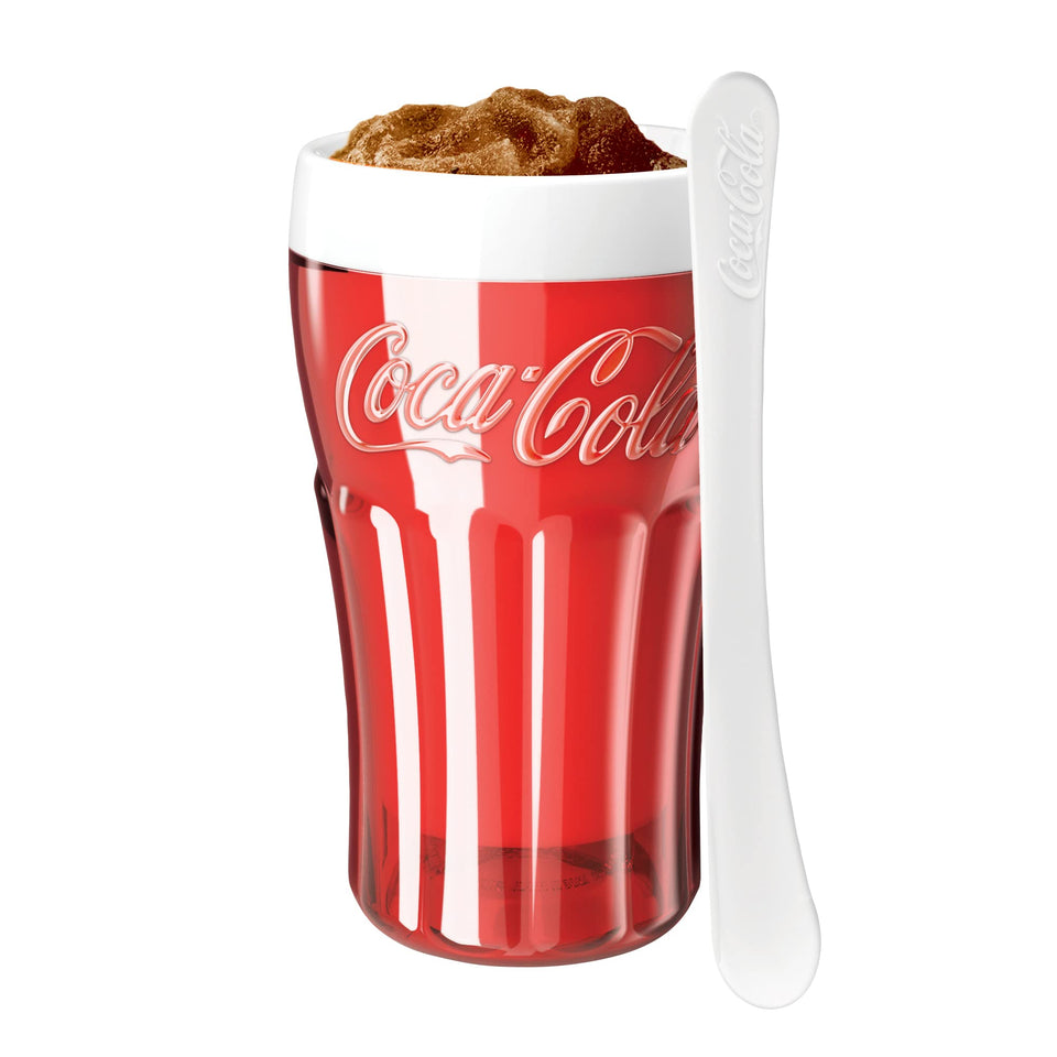 ZOKU Coca-Cola Float & Slushie Maker inner-core freezes quickly for at-home treats.