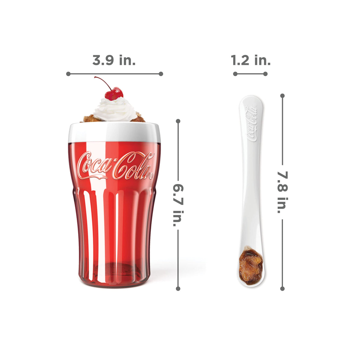 ZOKU Coca-Cola Float & Slushy Maker outer cup with retro design for serving