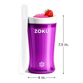 ZOKU 10-ounce cup supports portion-controlled smoothies or slushies.