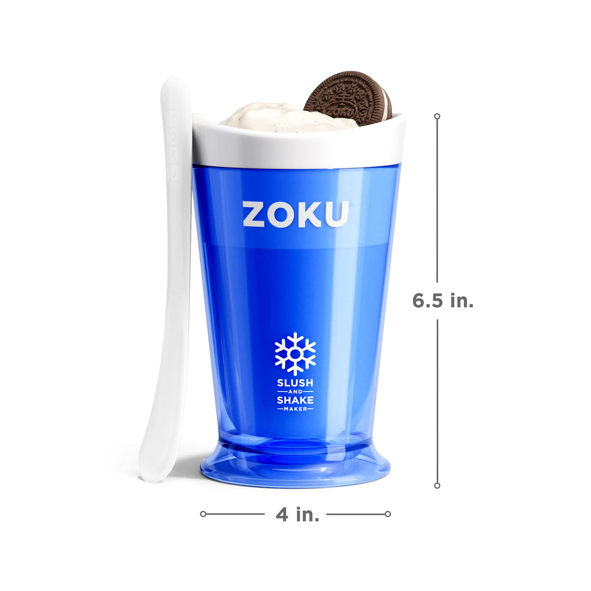 ZOKU inner freezer core keeps ingredients icy for quick frozen treats