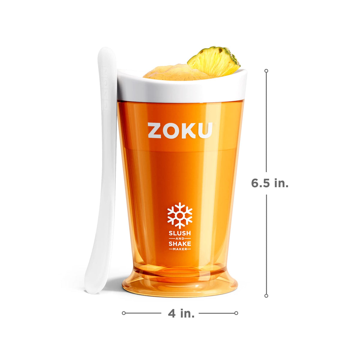 ZOKU Slush Spoon shown for easy mixing and scraping frozen drinks