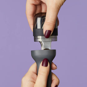 ZOKU pocket utensil set in travel-friendly nest, reduces waste with reusable cutlery.