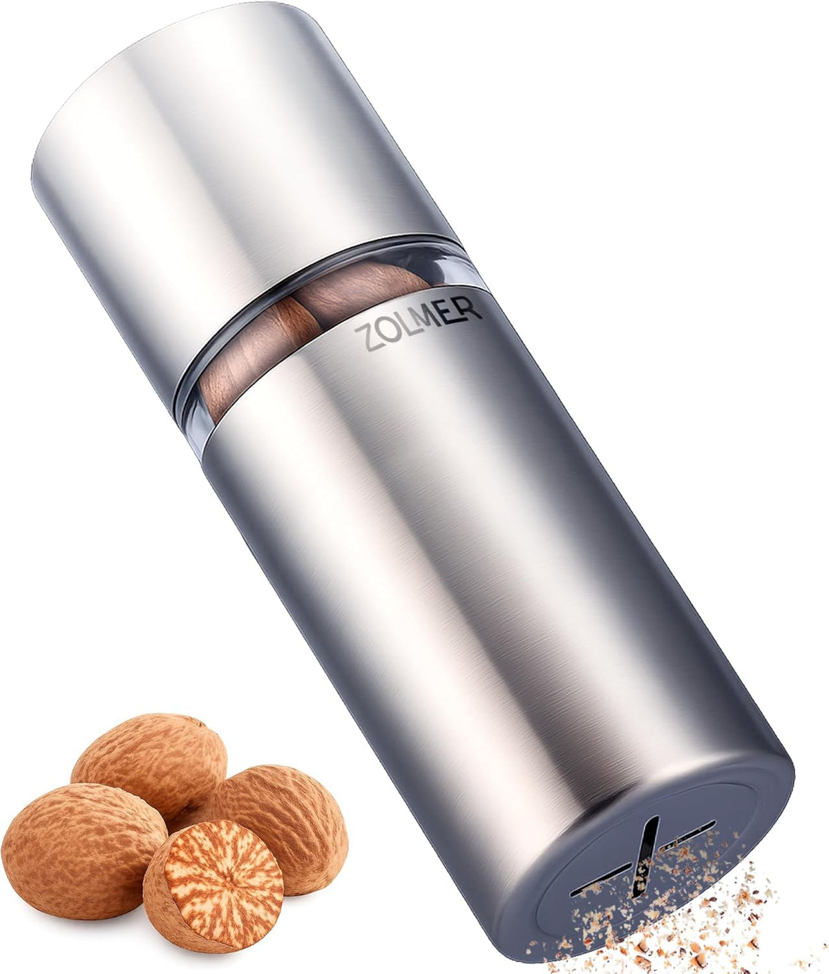 ZOLMER professional nutmeg grinder with sharp blade for fine powder