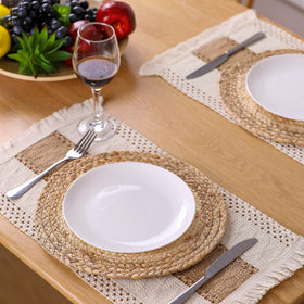 Zology gift-ready placemats packaging highlighting natural, chemical-free materials.