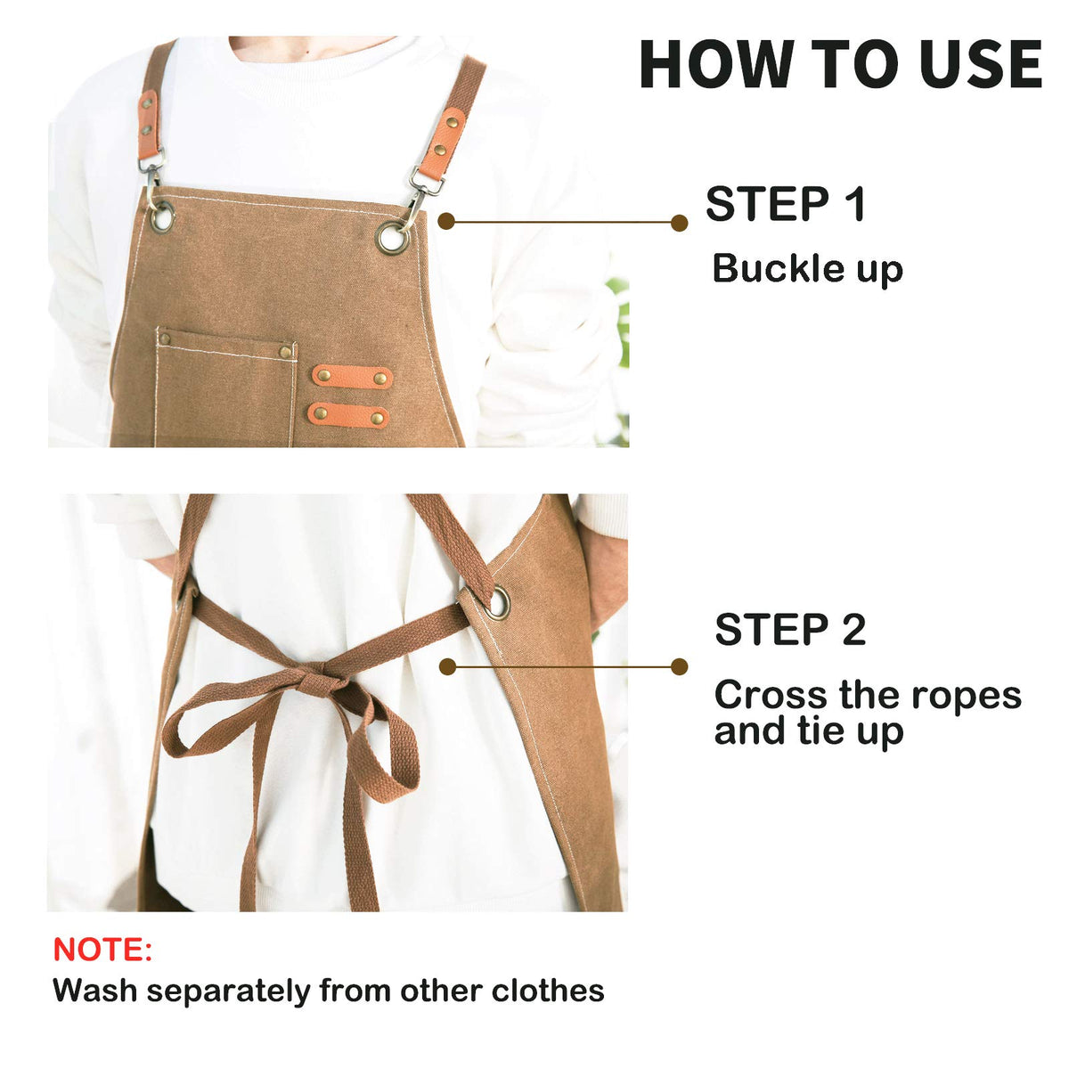 ZOMAO unisex apron suitable for home kitchens, cafes, and gifting.