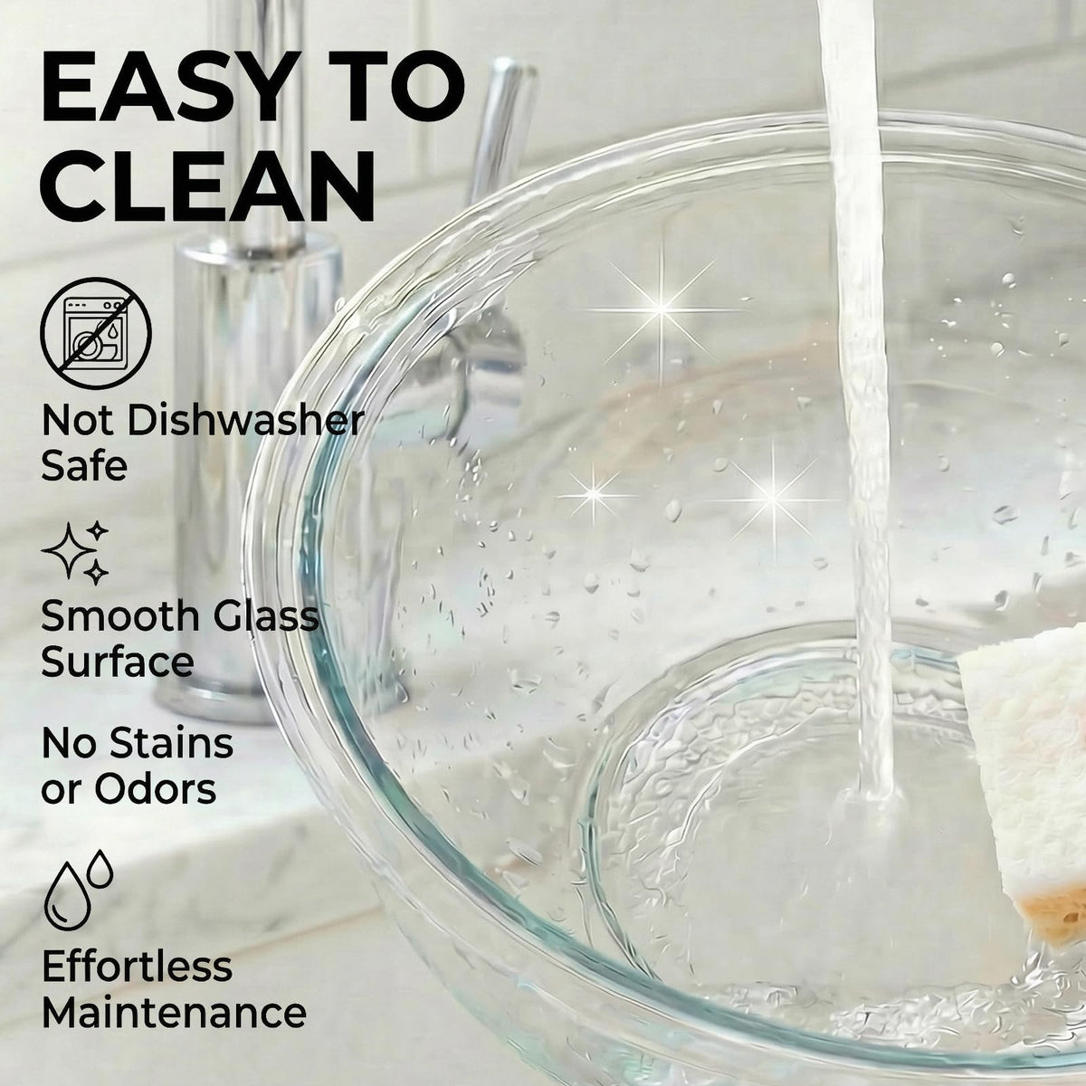 Zombcame clear glass bowl lets you monitor ingredients