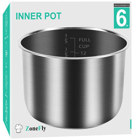 ZoneFly 6Qt Power Cooker XL inner pot compatible with PPC770 and PPC771 for easy replacement