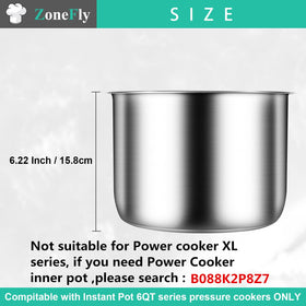 ZoneFly mirror-polished inner pot surface cleans easily after cooking