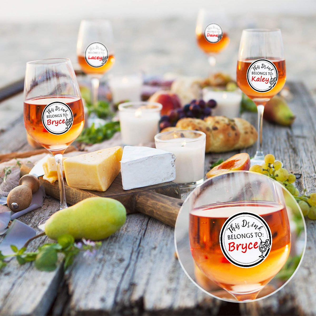 Zonon party cup identifiers help keep cups organized and reduce mix-ups.