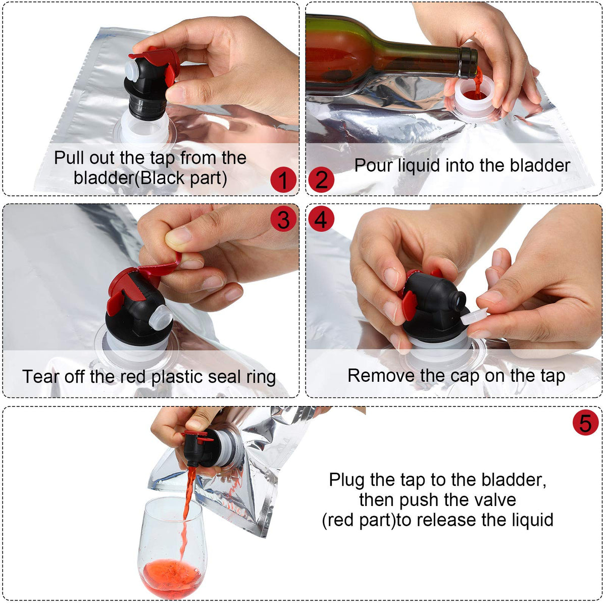 Zonon portable wine purse pouch inside a handbag for on-the-go.
