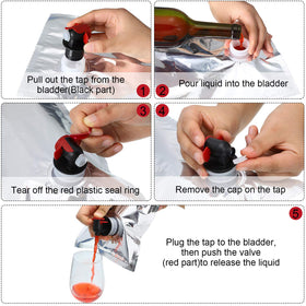 Zonon portable wine purse pouch inside a handbag for on-the-go.