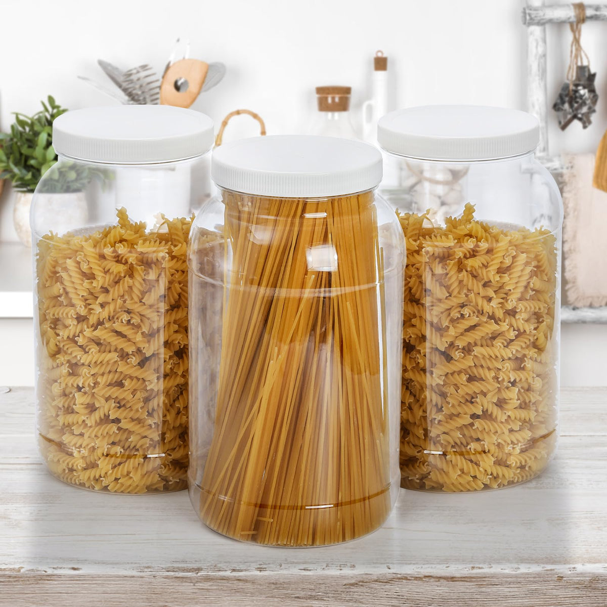 ZOOFOX 1-gallon jar with large mouth supports bulk pantry storage