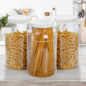ZOOFOX 1-gallon jar with large mouth supports bulk pantry storage