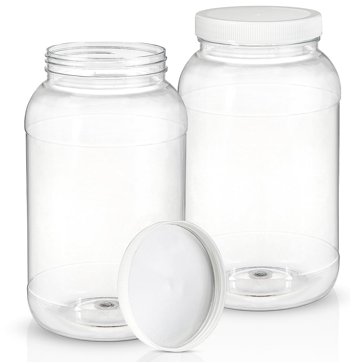 ZOOFOX 1-gallon wide-mouth jar with lid for easy filling and viewing