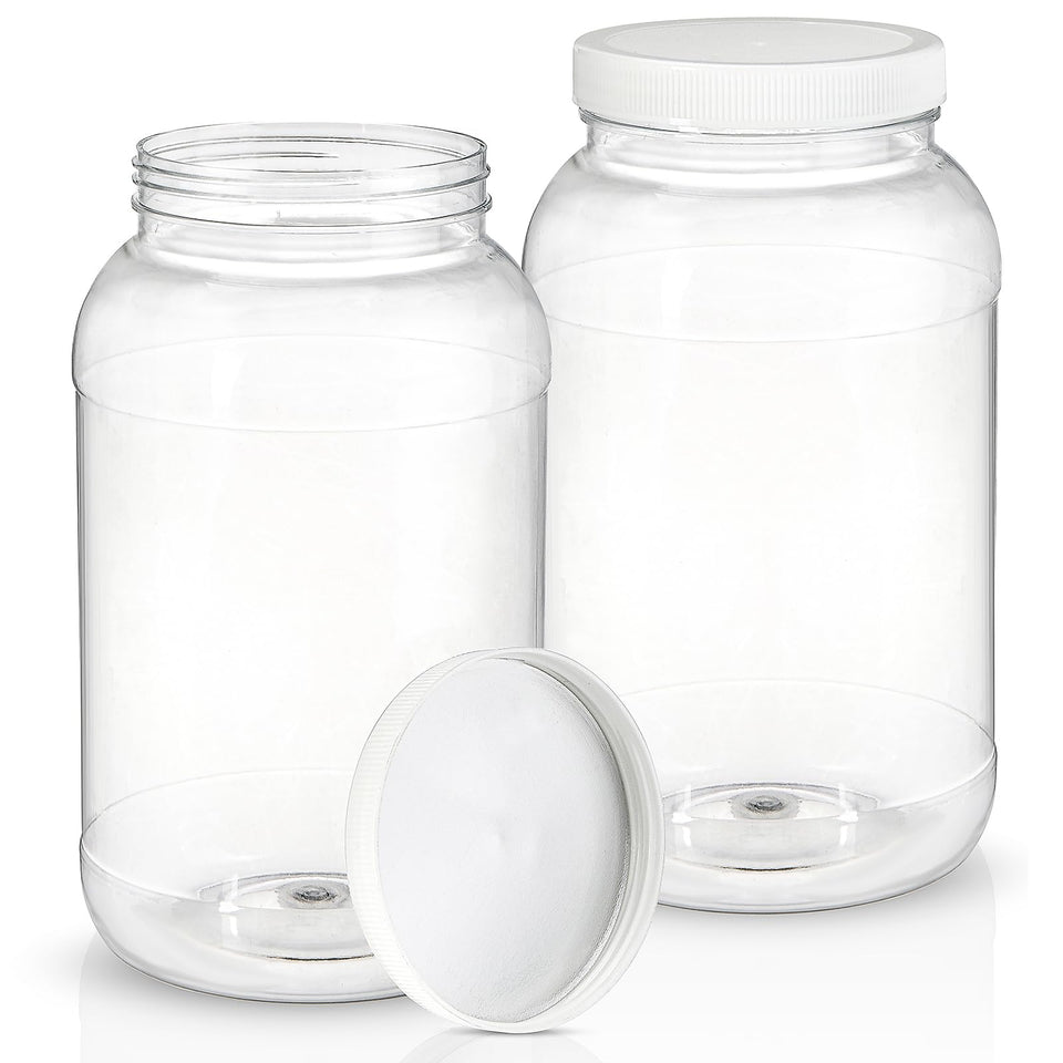 ZOOFOX 1-gallon wide-mouth jar with lid for easy filling and viewing