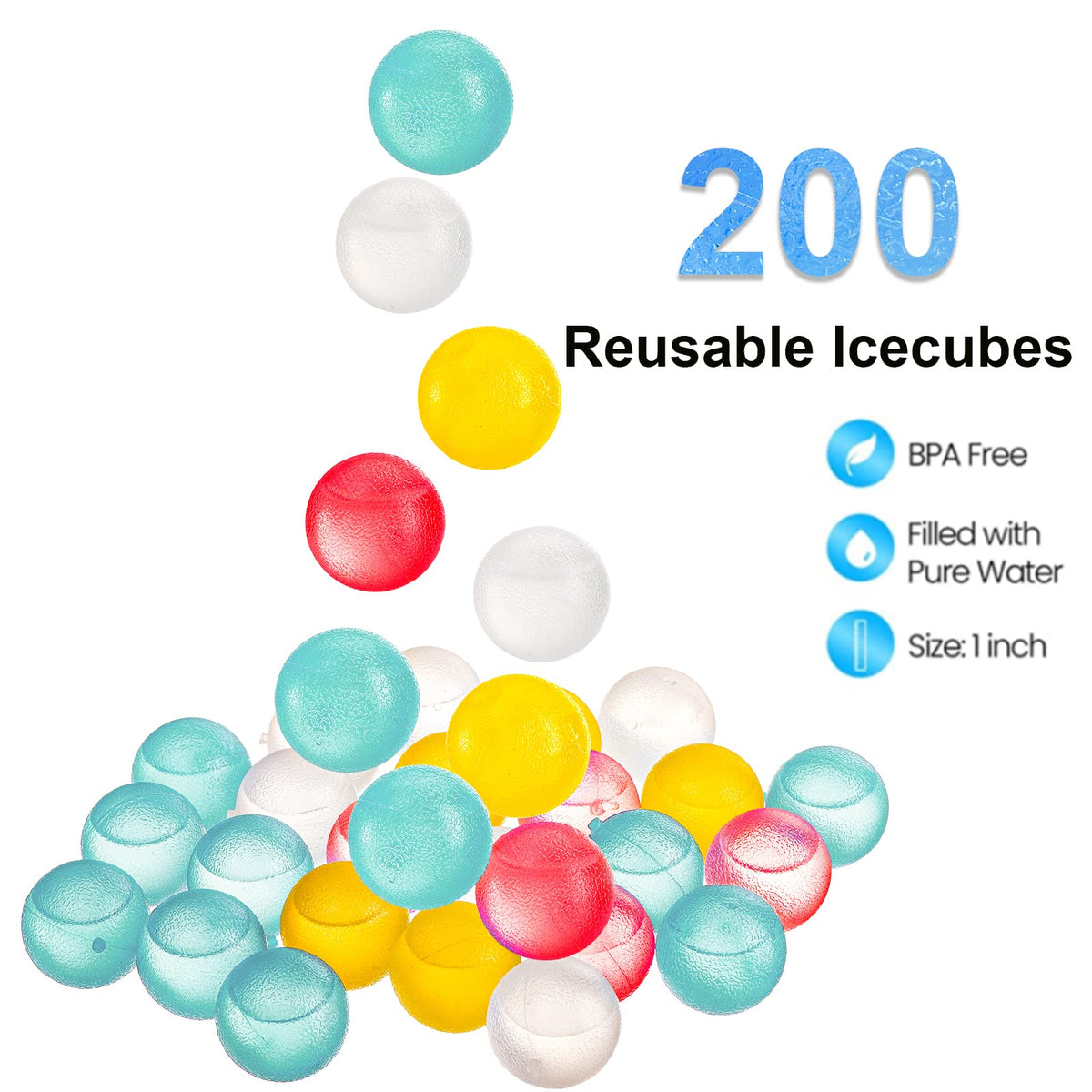 ZOOFOX yellow round ice cubes brighten cocktails