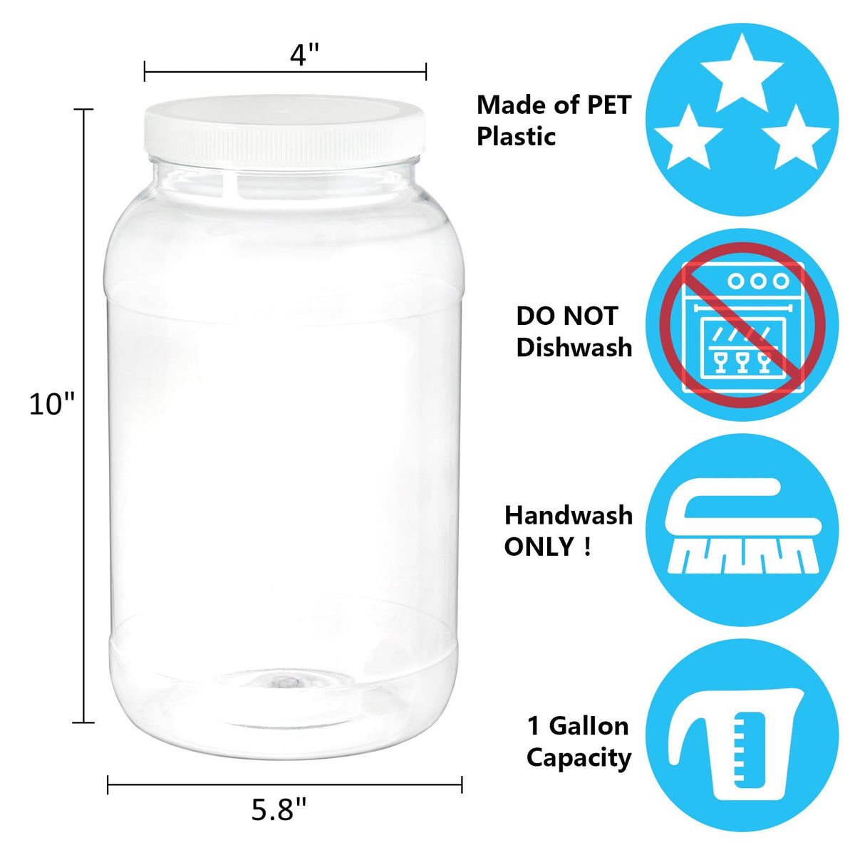 ZOOFOX BPA-free jar with airtight cap keeps contents fresh