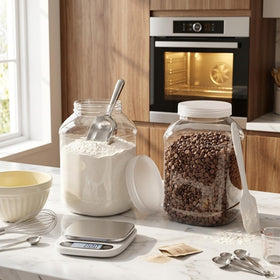 ZOOFOX BPA-free plastic jar enhances kitchen safety and reuse.