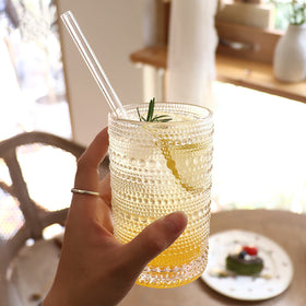 ZOOFOX clear heavy glass close-up, durable feel for everyday beverages.