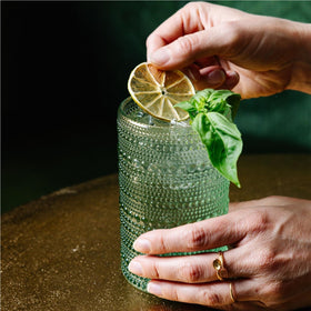 ZOOFOX colored hobnail tumblers add retro flair to any beverage