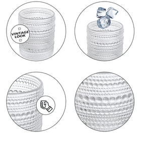 ZOOFOX heavy-duty 12oz glass tumbler dishwasher safe for easy care.
