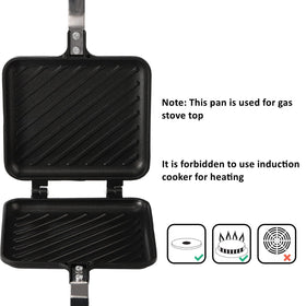 ZOOFOX sandwich maker latch closure ensures even pressure for consistent results