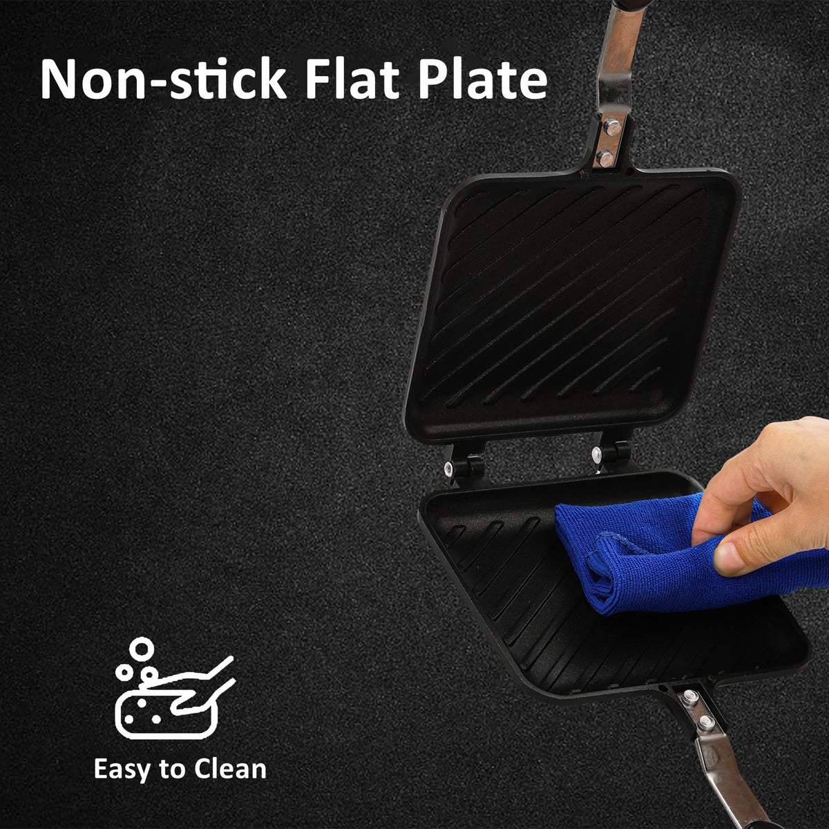 ZOOFOX sandwich maker on stovetop heats quickly for weeknight meals