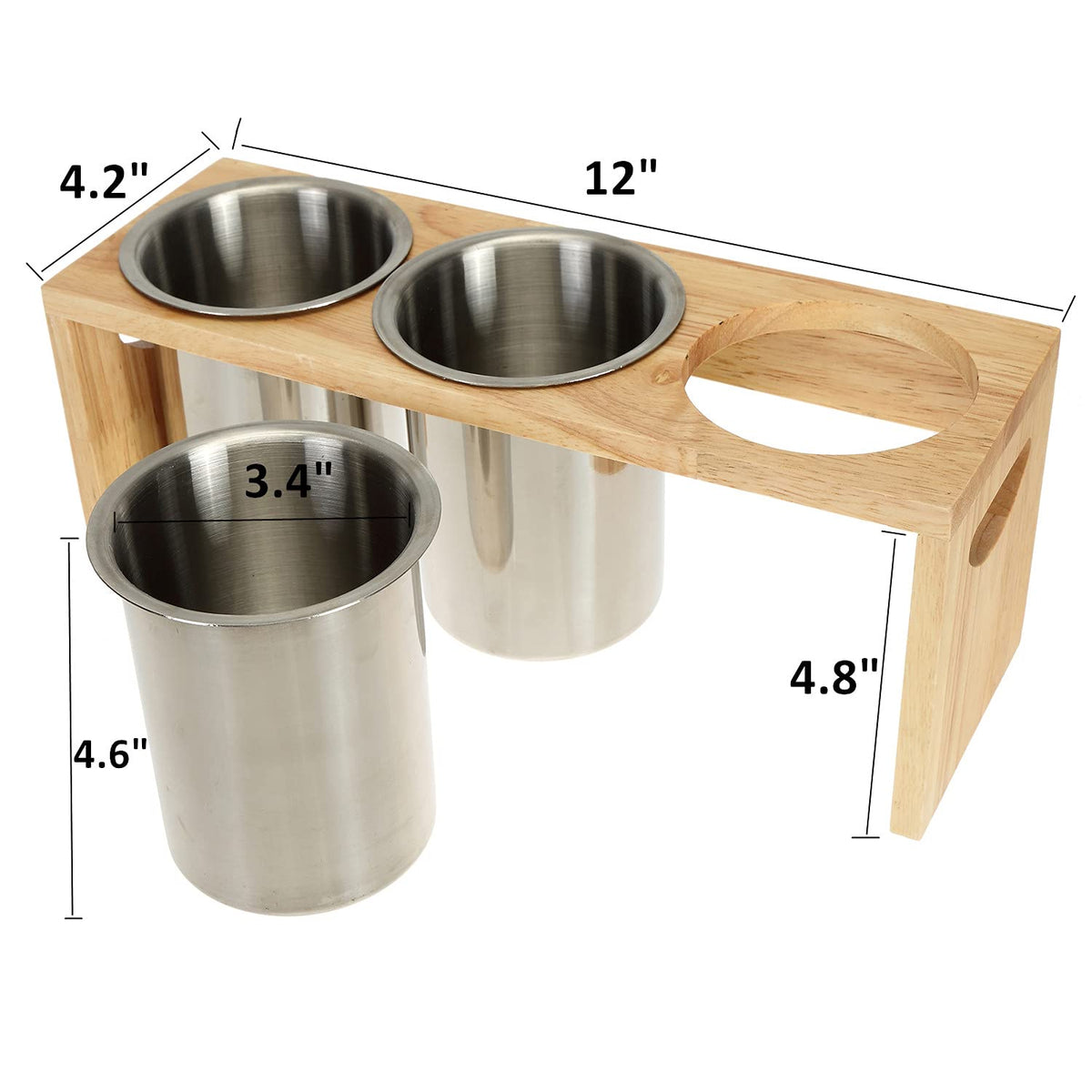 ZOOFOX silverware holder with drain holes for quick drying on countertops