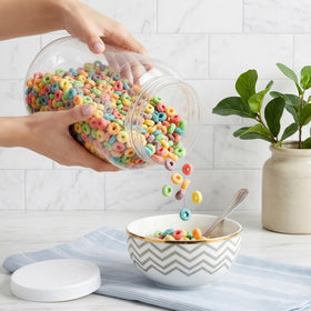 ZOOFOX two-pack transparent jars ideal for kitchen and home