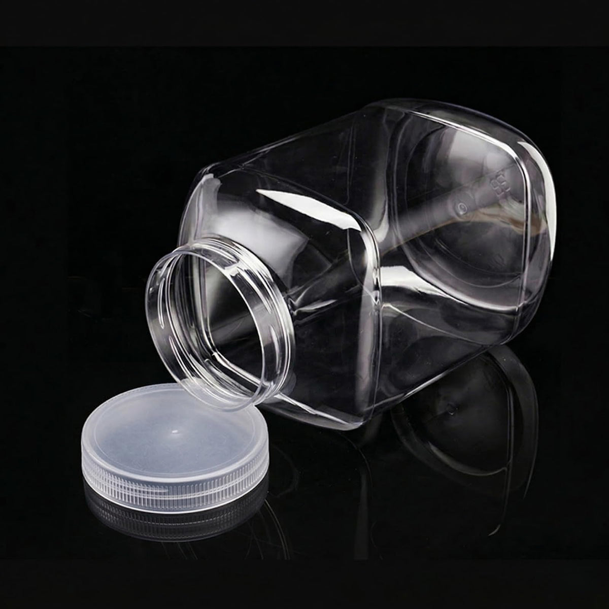 ZOOFOX wide-mouth jars ideal for dry ingredients like flour.