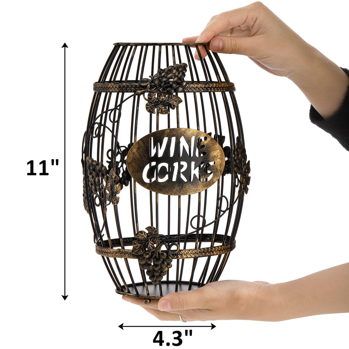 ZOOFOX large-capacity cork holder stores up to 220 corks for easy entertaining