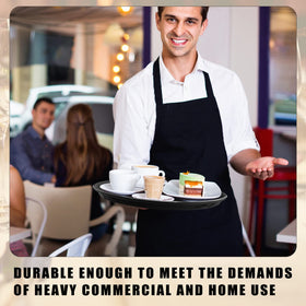 Zopeal 11-inch round trays offer durable yet lightweight practicality for service.
