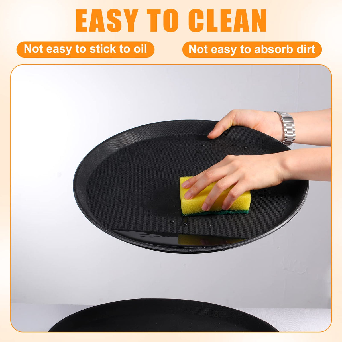 Zopeal 14-inch serving tray suitable for hot meals