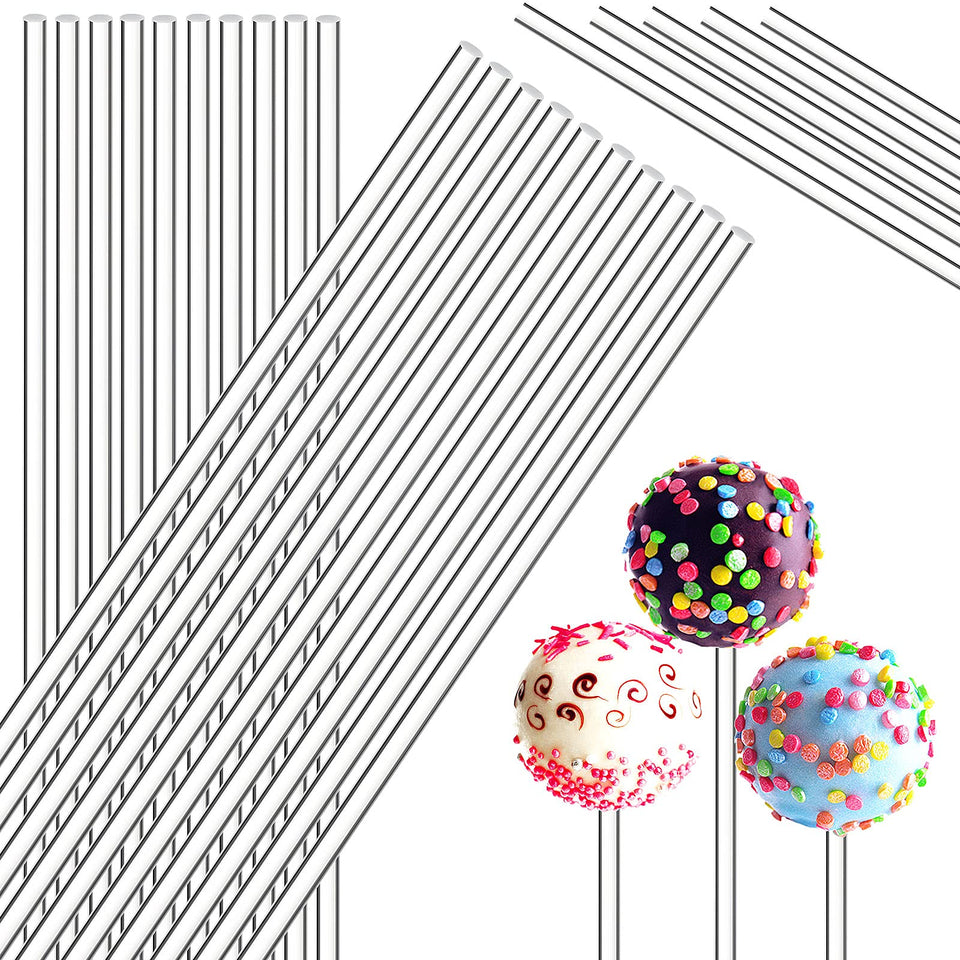 Zopeal acrylic lollipop sticks clear for durable dessert decoration and DIY pops.